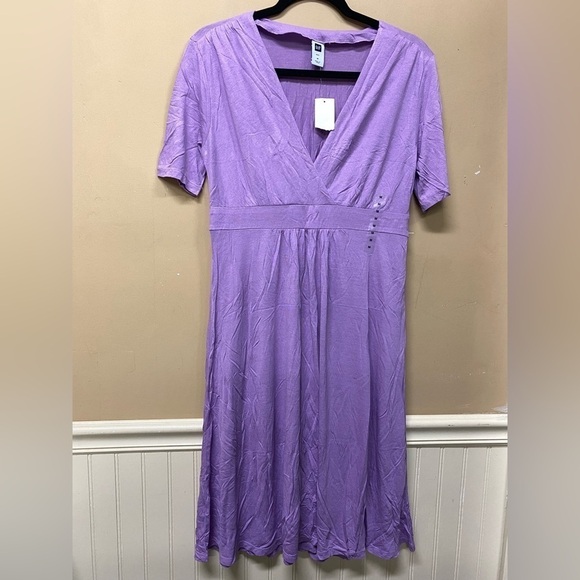 GAP Factory Dresses & Skirts - Gap Factory Purple Short Sleeve Comfy Dress Size M NWT